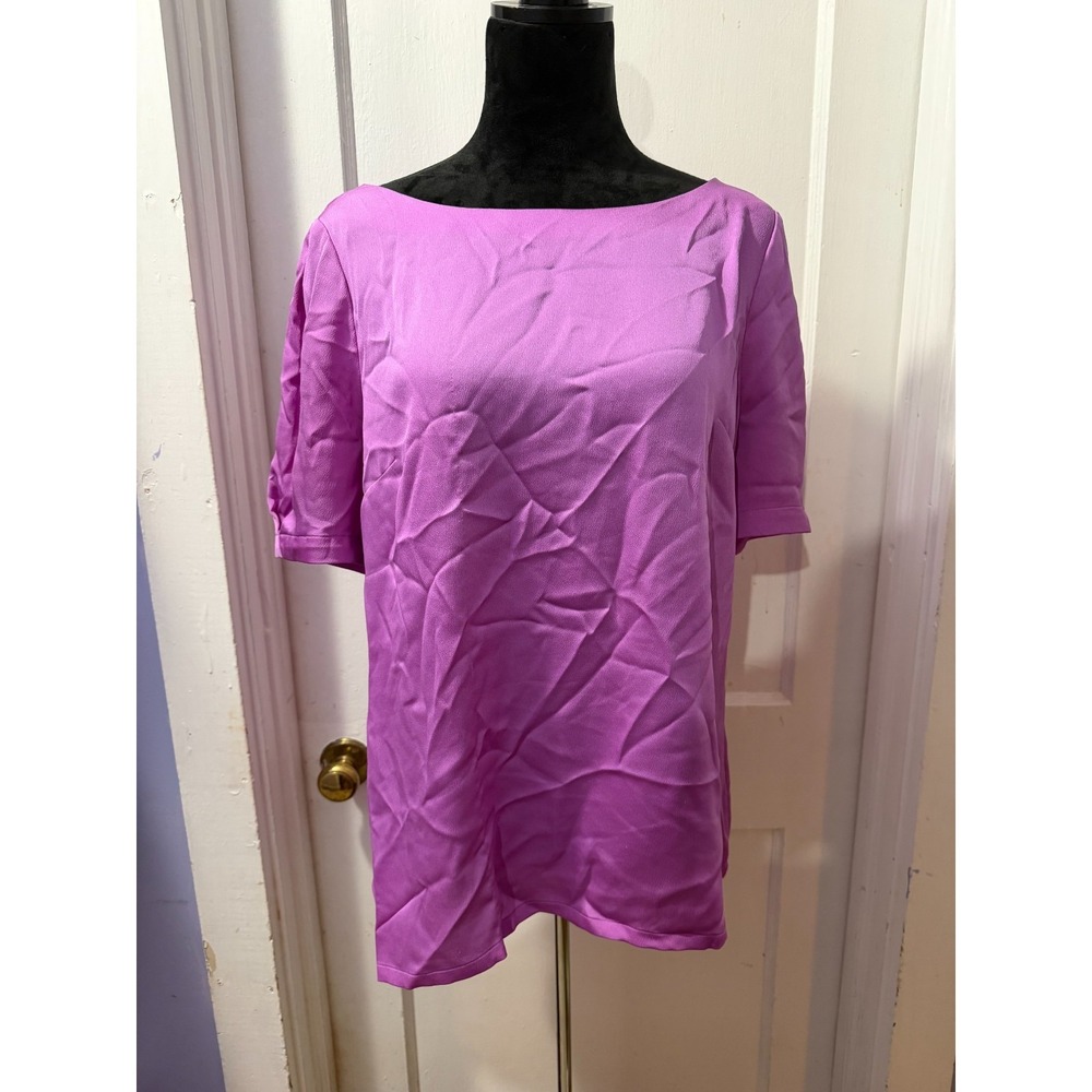 Banana Republic Purple Short Sleeve Top in L